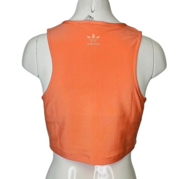 Adidas x Fiorucci Womens Crop Top, Orange, Athletic, Tank, Workout, Gym, Size M - Picture 3 of 7